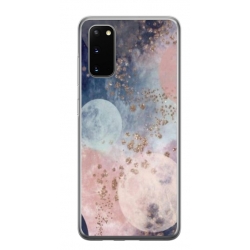 Husa personalizata tip carcasa HQPrint pentru Samsung Galaxy S20, model Abstract 2, multicolor, S1D1M0335