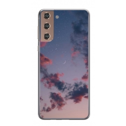 Husa personalizata tip carcasa HQPrint pentru Samsung Galaxy S21 Plus, model Moody Sky, multicolor, S1D1M0146