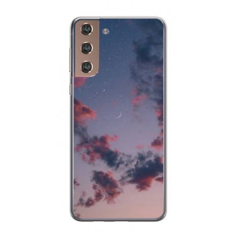 Husa personalizata tip carcasa HQPrint pentru Samsung Galaxy S21 Plus, model Moody Sky, multicolor, S1D1M0146