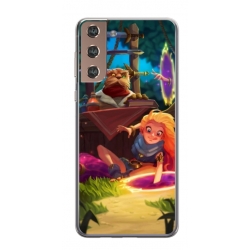 Husa personalizata tip carcasa HQPrint pentru Samsung Galaxy S21 Plus, model Tangled, multicolor, S1D1M0150