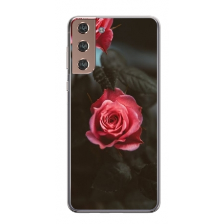 Husa personalizata tip carcasa HQPrint pentru Samsung Galaxy S21 Plus, model Flowers 11, multicolor, S1D1M0156