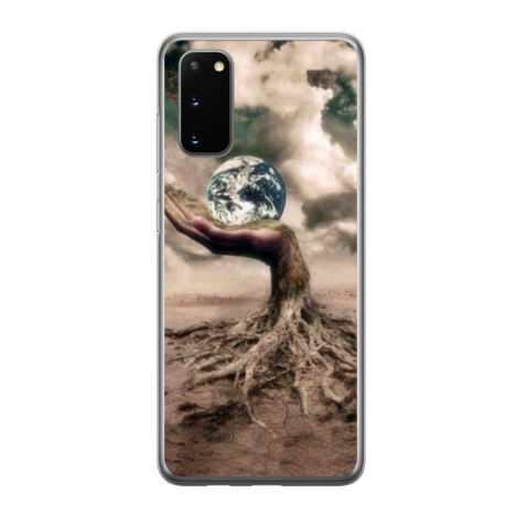 Husa personalizata tip carcasa HQPrint pentru Samsung Galaxy S20, model Abstract 4, multicolor, S1D1M0339
