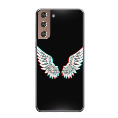 Husa personalizata tip carcasa HQPrint pentru Samsung Galaxy S21, model Angel, multicolor, S1D1M0219