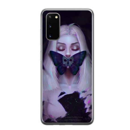 Husa personalizata tip carcasa HQPrint pentru Samsung Galaxy S20 FE, model Butterfly Mouth 1, multicolor, S1D1M0351