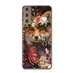 Husa personalizata tip carcasa HQPrint pentru Samsung Galaxy S21 Plus, model Fox, multicolor, S1D1M0213
