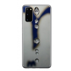 Husa personalizata tip carcasa HQPrint pentru Samsung Galaxy S20, model Droplets, multicolor, S1D1M0353