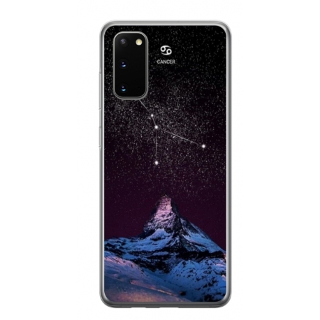 Husa personalizata tip carcasa HQPrint pentru Samsung Galaxy S20, model Cancer Sky, multicolor, S1D1M0356