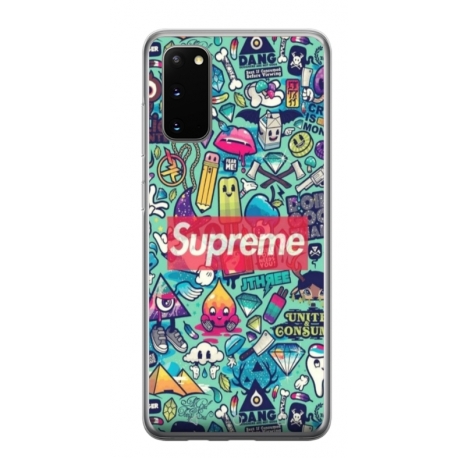 Husa personalizata tip carcasa HQPrint pentru Samsung Galaxy S20 FE, model Supreme, multicolor, S1D1M0360