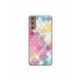 Husa personalizata tip carcasa HQPrint pentru Samsung Galaxy S21, model Color Scales, multicolor, S1D1M0258