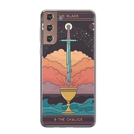 Husa personalizata tip carcasa HQPrint pentru Samsung Galaxy S21, model Tarrot, multicolor, S1D1M0267