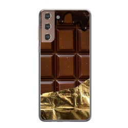 Husa personalizata tip carcasa HQPrint pentru Samsung Galaxy S21, model Chocolate, multicolor, S1D1M0272