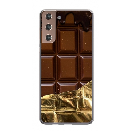 Husa personalizata tip carcasa HQPrint pentru Samsung Galaxy S21 Plus, model Chocolate, multicolor, S1D1M0272
