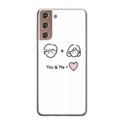 Husa personalizata tip carcasa HQPrint pentru Samsung Galaxy S21 Plus, model You and Me, multicolor, S1D1M0274
