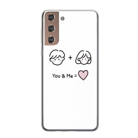 Husa personalizata tip carcasa HQPrint pentru Samsung Galaxy S21 Plus, model You and Me, multicolor, S1D1M0274