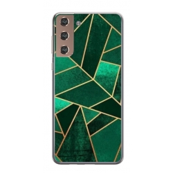 Husa personalizata tip carcasa HQPrint pentru Samsung Galaxy S21, model Emerald, multicolor, S1D1M0287