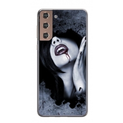 Husa personalizata tip carcasa HQPrint pentru Samsung Galaxy S22 Plus, model Vampire, multicolor, S1D1M0210
