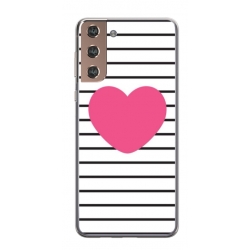 Husa personalizata tip carcasa HQPrint pentru Samsung Galaxy S22 Plus, model Heart, multicolor, S1D1M0291