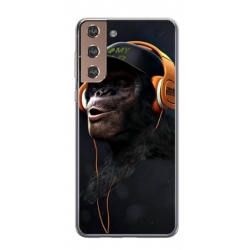Husa personalizata tip carcasa HQPrint pentru Samsung Galaxy S21 Plus, model Monkey, multicolor, S1D1M0319