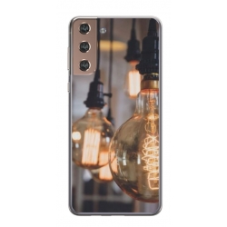 Husa personalizata tip carcasa HQPrint pentru Samsung Galaxy S21 Plus, model Lightbulb, multicolor, S1D1M0322