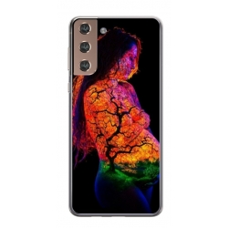 Husa personalizata tip carcasa HQPrint pentru Samsung Galaxy S21, model Colorful 7, multicolor, S1D1M0324