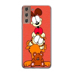 Husa personalizata tip carcasa HQPrint pentru Samsung Galaxy S22, model Garfield, multicolor, S1D1M0085