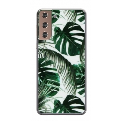 Husa personalizata tip carcasa HQPrint pentru Samsung Galaxy S22, model Leaf Design 3, multicolor, S1D1M0088