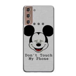 Husa personalizata tip carcasa HQPrint pentru Samsung Galaxy S22, model Dont Touch my Phone 3, multicolor, S1D1M0123