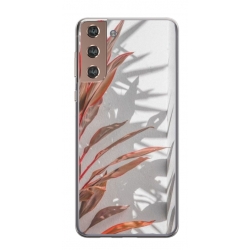 Husa personalizata tip carcasa HQPrint pentru Samsung Galaxy S22, model Leaf Design 4, multicolor, S1D1M0155