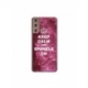 Husa personalizata tip carcasa HQPrint pentru Samsung Galaxy S22, model Keep Calm and Sparkle On, multicolor, S1D1M0252