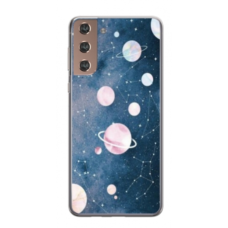 Husa personalizata tip carcasa HQPrint pentru Samsung Galaxy S22, model Solar System, multicolor, S1D1M0313