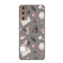 Husa personalizata tip carcasa HQPrint pentru Samsung Galaxy S22, model Abstract 1, multicolor, S1D1M0321