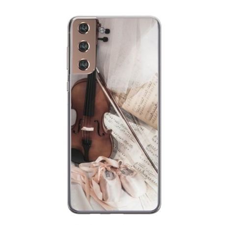 Husa personalizata tip carcasa HQPrint pentru Samsung Galaxy S22, model Violon, multicolor, S1D1M0371