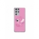 Husa personalizata tip carcasa HQPrint pentru Samsung Galaxy S21 Ultra, model Pink Stitch, multicolor, S1D1M0005