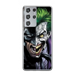 Husa personalizata tip carcasa HQPrint pentru Samsung Galaxy S21 Ultra, model Batman VS Joker, multicolor, S1D1M0012