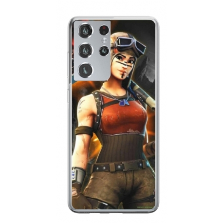 Husa personalizata tip carcasa HQPrint pentru Samsung Galaxy S21 Ultra, model Fortnite 1, multicolor, S1D1M0073