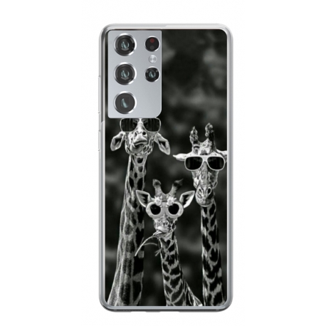 Husa personalizata tip carcasa HQPrint pentru Samsung Galaxy S21 Ultra, model Zebra 1, multicolor, S1D1M0086