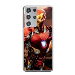 Husa personalizata tip carcasa HQPrint pentru Samsung Galaxy S21 Ultra, model Iron Man 1, multicolor, S1D1M0102