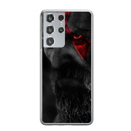 Husa personalizata tip carcasa HQPrint pentru Samsung Galaxy S21 Ultra, model God of War 3, multicolor, S1D1M0111