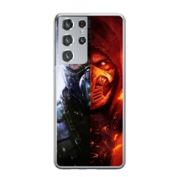 Husa personalizata tip carcasa HQPrint pentru Samsung Galaxy S21 Ultra, model Mortal Kombat, multicolor, S1D1M0130