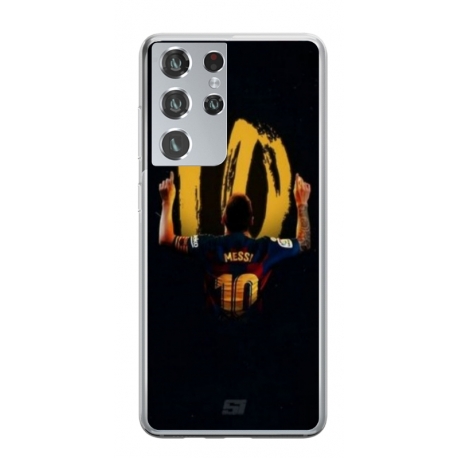 Husa personalizata tip carcasa HQPrint pentru Samsung Galaxy S21 Ultra, model Messi 2, multicolor, S1D1M0134