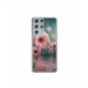 Husa personalizata tip carcasa HQPrint pentru Samsung Galaxy S21 Ultra, model Flowers 7, multicolor, S1D1M0140