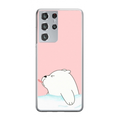 Husa personalizata tip carcasa HQPrint pentru Samsung Galaxy S21 Ultra, model Bears 4, multicolor, S1D1M0144
