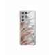Husa personalizata tip carcasa HQPrint pentru Samsung Galaxy S21 Ultra, model Leaf Design 4, multicolor, S1D1M0155