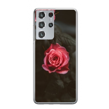 Husa personalizata tip carcasa HQPrint pentru Samsung Galaxy S21 Ultra, model Flowers 11, multicolor, S1D1M0156