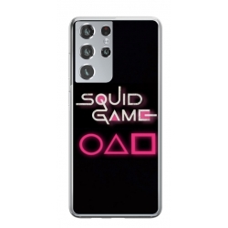 Husa personalizata tip carcasa HQPrint pentru Samsung Galaxy S21 Ultra, model Squid Game 4, multicolor, S1D1M0176
