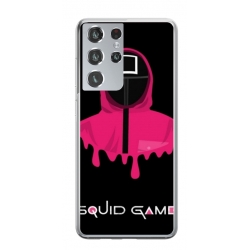 Husa personalizata tip carcasa HQPrint pentru Samsung Galaxy S21 Ultra, model Squid Game 7, multicolor, S1D1M0179