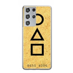 Husa personalizata tip carcasa HQPrint pentru Samsung Galaxy S21 Ultra, model Squid Game 9, multicolor, S1D1M0181