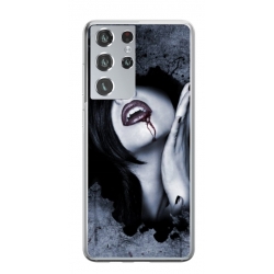 Husa personalizata tip carcasa HQPrint pentru Samsung Galaxy S21 Ultra, model Vampire, multicolor, S1D1M0210