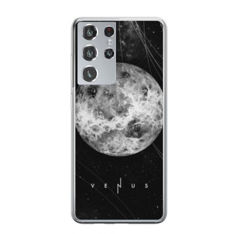 Husa personalizata tip carcasa HQPrint pentru Samsung Galaxy S21 Ultra, model Moon, multicolor, S1D1M0212