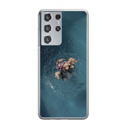 Husa personalizata tip carcasa HQPrint pentru Samsung Galaxy S21 Ultra, model Flowers 15, multicolor, S1D1M0215